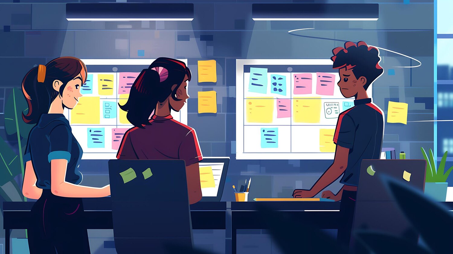 Cross-functional team aligning research, design, and engineering during website redesign