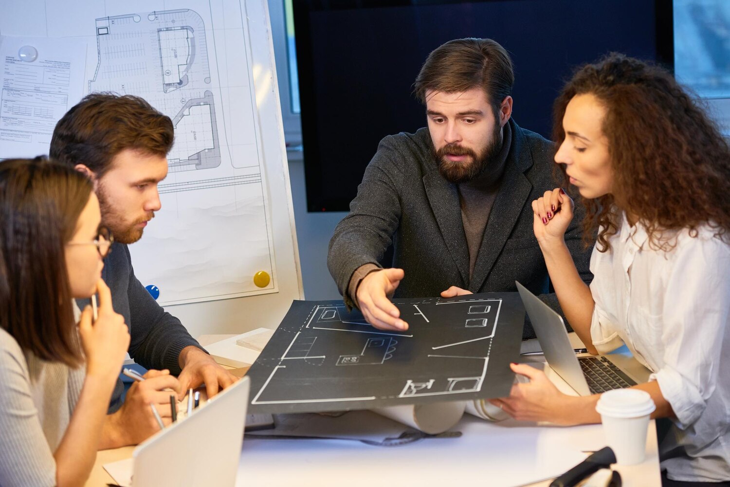 Architect walks through build-versus-buy criteria for automation platforms with a decision matrix on screen