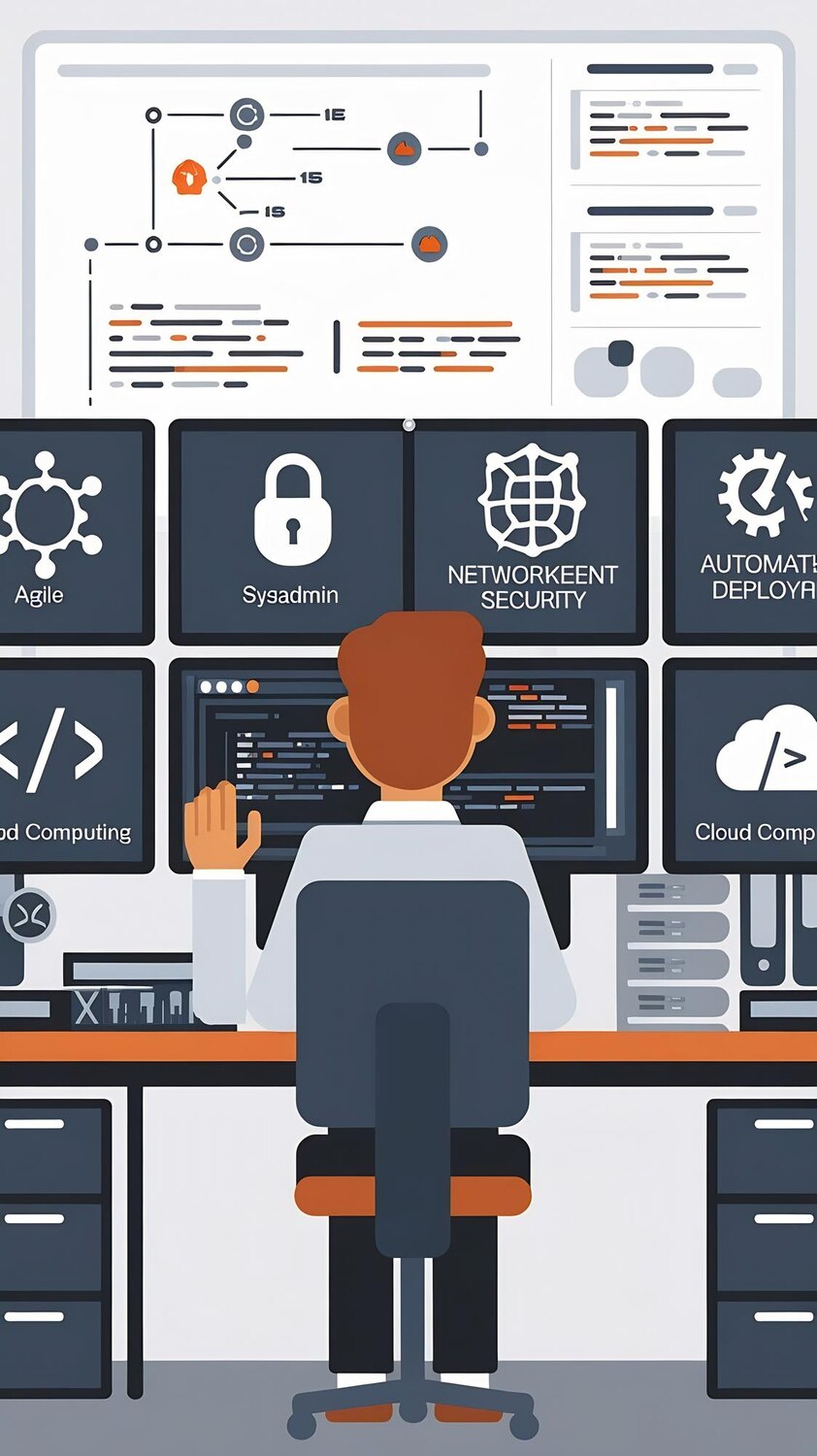 Engineers collaborating on vector search and orchestration code within an AI platform