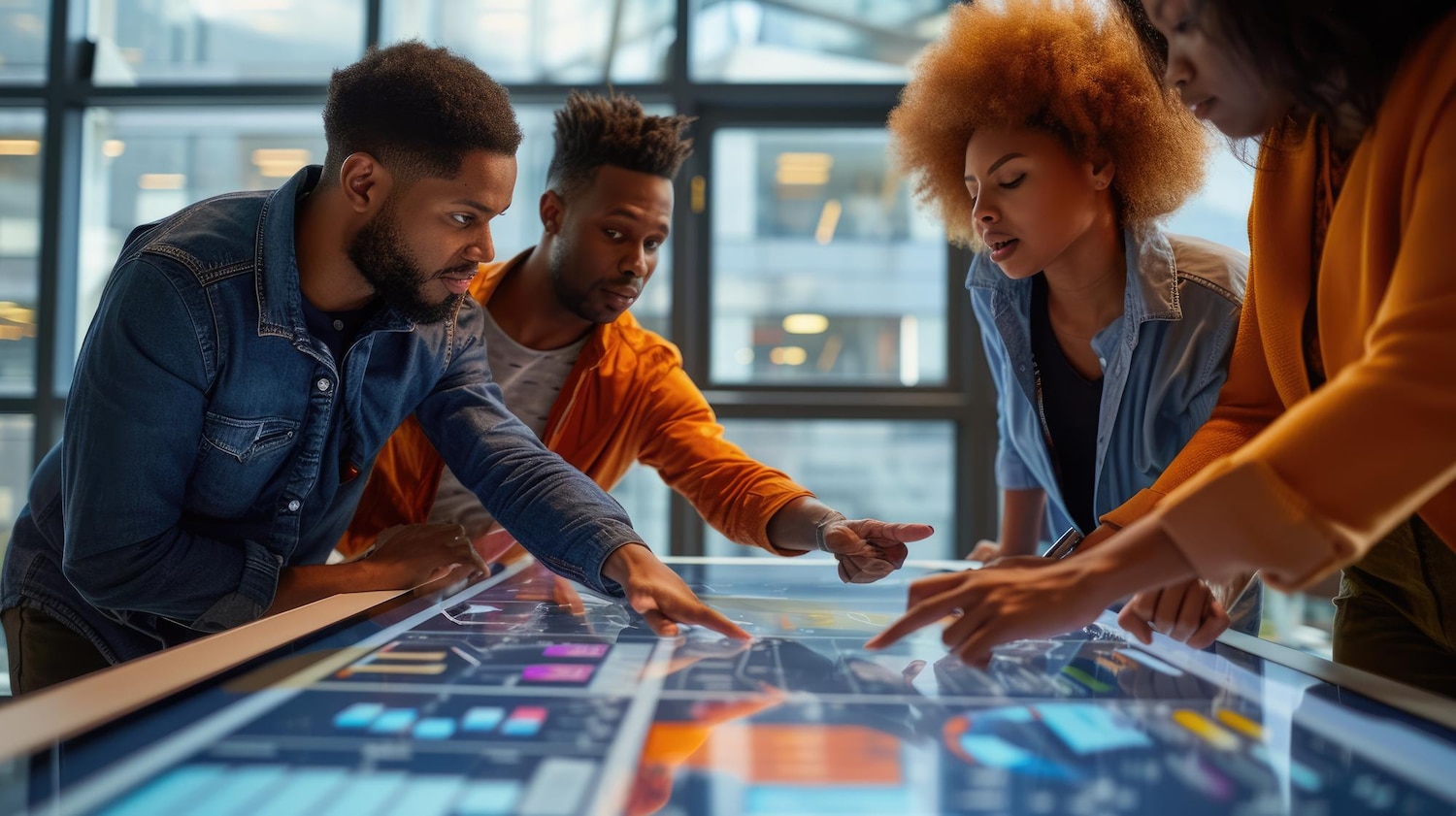 Design and engineering teams collaborate to implement the visual identity system during a sprint