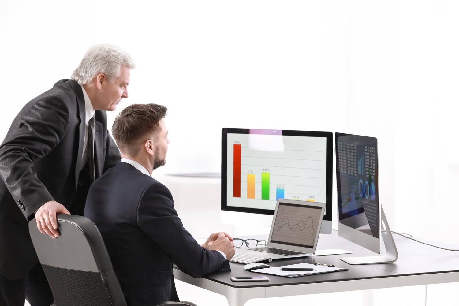 Product manager and architect analyzing build vs buy trade-offs for a custom software development initiative