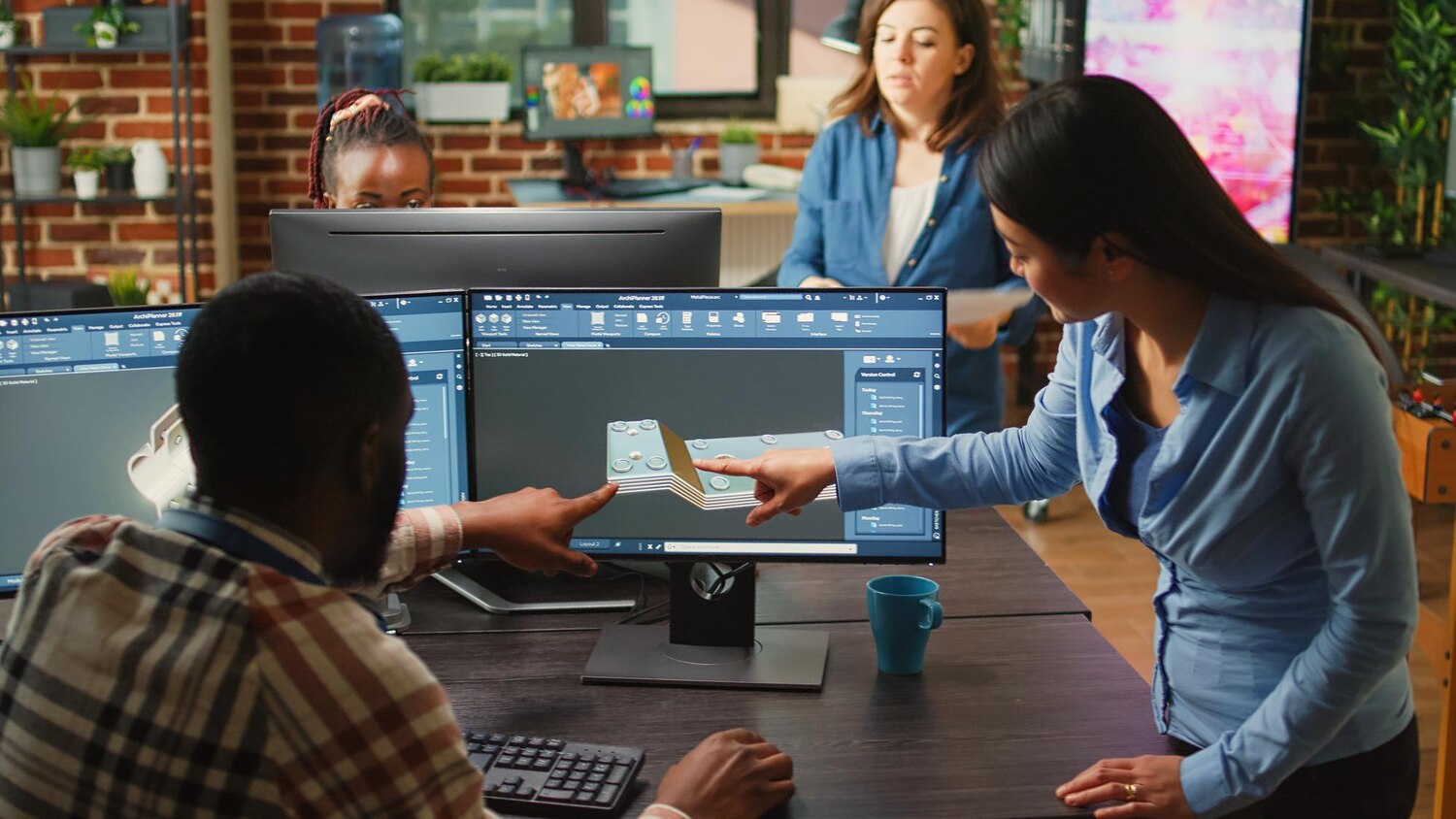 Cross-functional team pairing on conversion focused web design wireframes and components