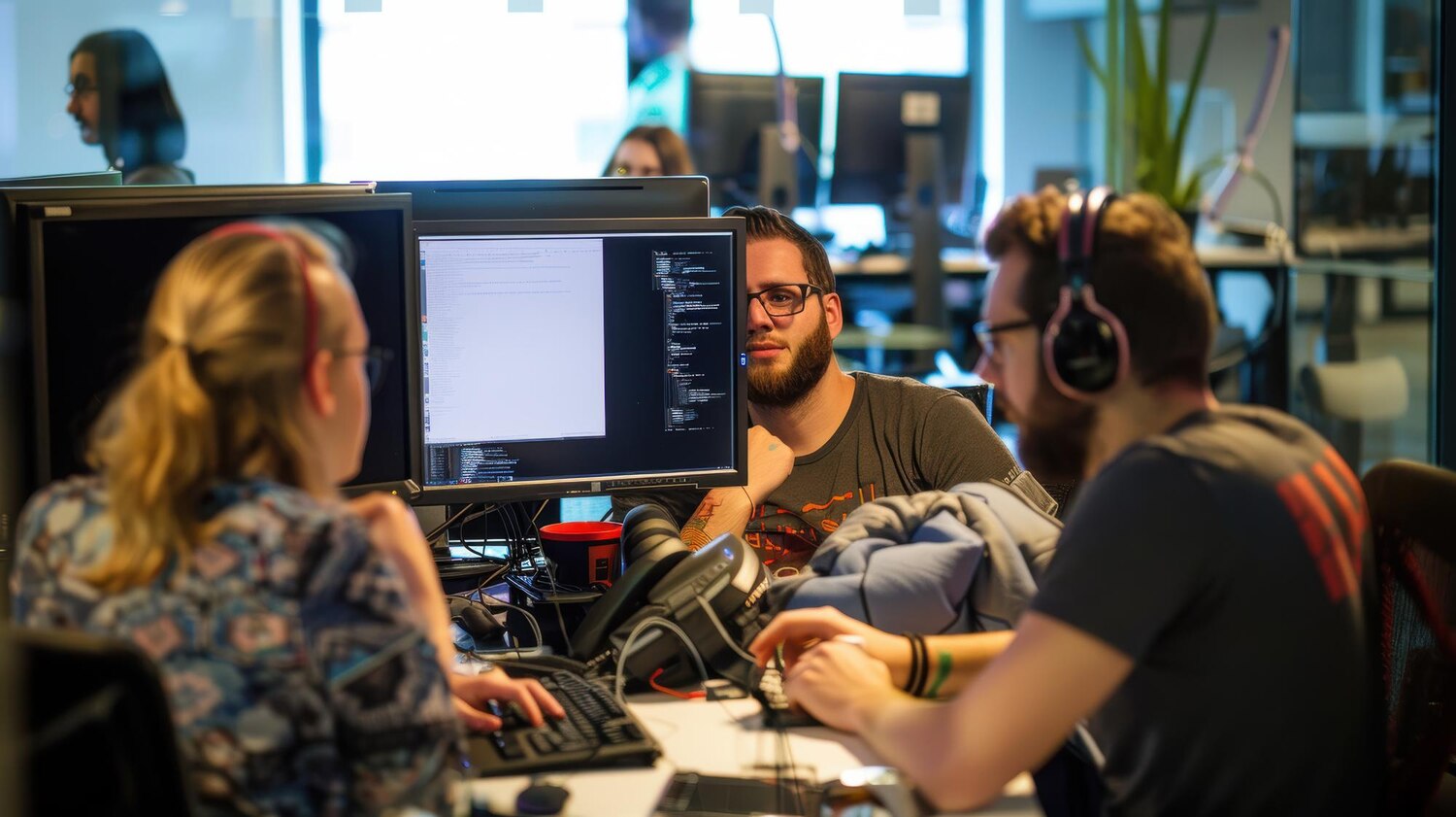 Engineers implement RUM and APM instrumentation together to strengthen performance analytics in a collaborative workspace