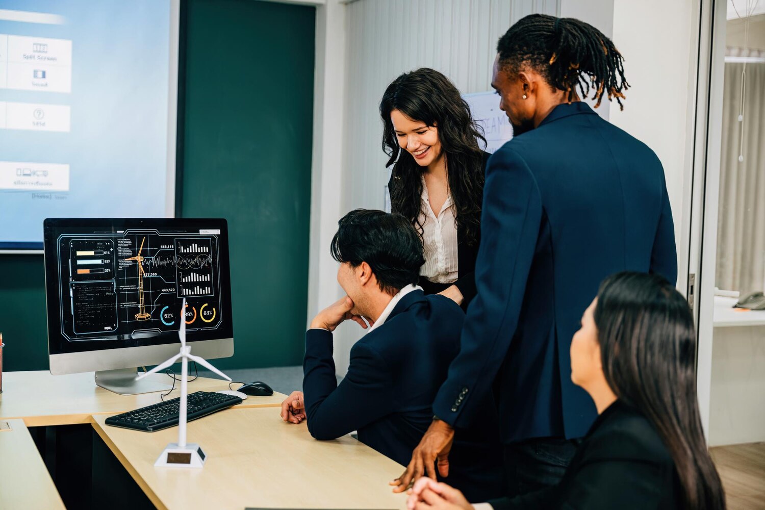 Architect and engineers discuss service contracts and sequencing decisions for a digital transformation roadmap