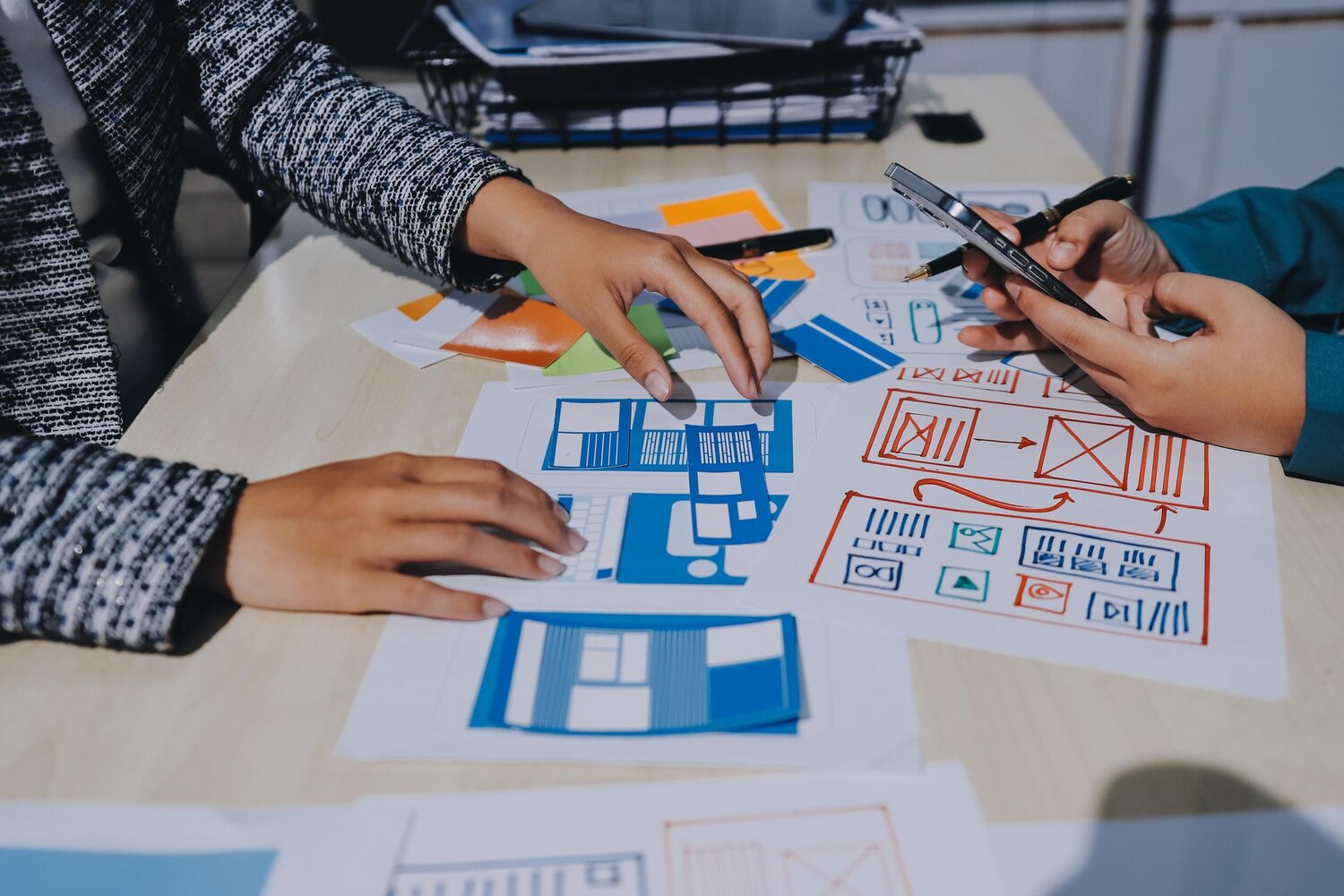 Engineers and product managers collaborate on a platform and integration plan during roadmap execution